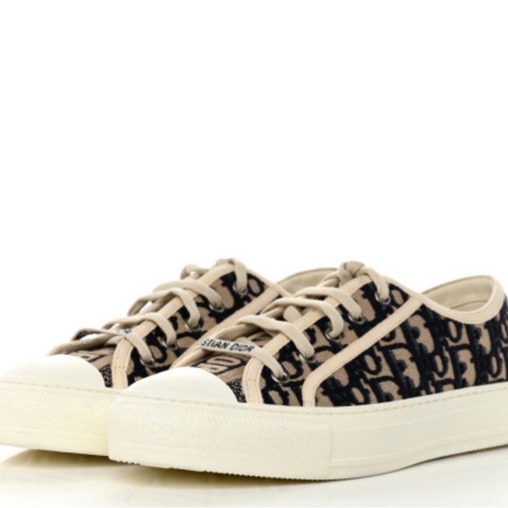 Canvas Oblique Walk'N'Dior Low
Top Sneakers 39.5 Deep Blue